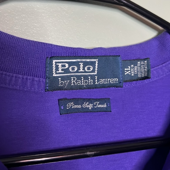 Polo by Ralph Lauren Pima Soft Touch Polo - Purple - Picture 3 of 4